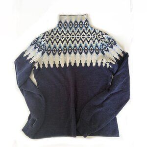 Après Ski Fair Isle Merino Wool Sweater_M-L